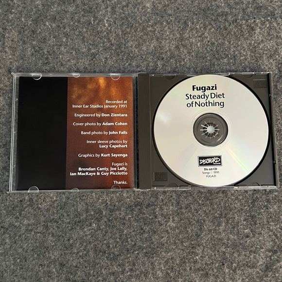 FUGAZI 1991 A Steady Diet Of Nothing CD Dischord Records - Picture 2 of 6